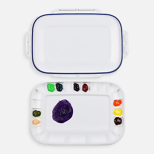 MIJELLO Artelier Airtight Peel-Off Acrylic Paint Palette 25-Well