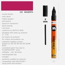 MOLOTOW One4All Acrylic Marker 2mm 232 Magenta