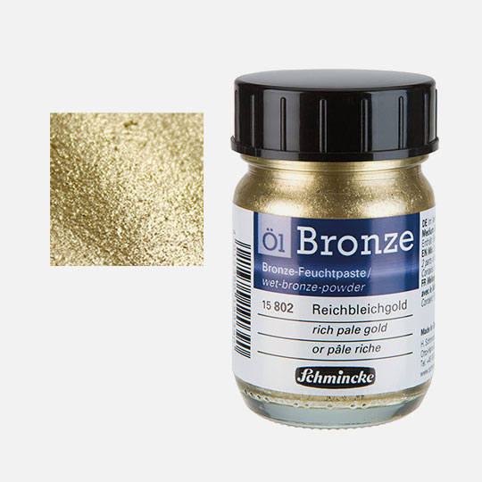 SCHMINCKE Oil Bronze 50ml Rich Pale Gold