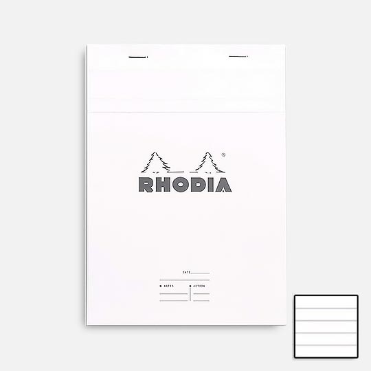 RHODIA Meeting Notepad 80gsm Lined A5 x 80 White