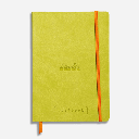 RHODIA Ivory Paper Softcover Goal Book 90gsm Grid A5 x 120 Anise Green