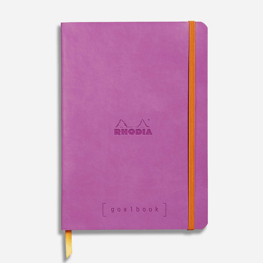 RHODIA Ivory Paper Grid Softcover Goal Book 90gsm A5 x 120 Lilac
