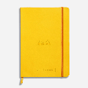 RHODIA Ivory Paper Grid Softcover Goal Book 90gsm A5 x 120 Daffodil Yellow