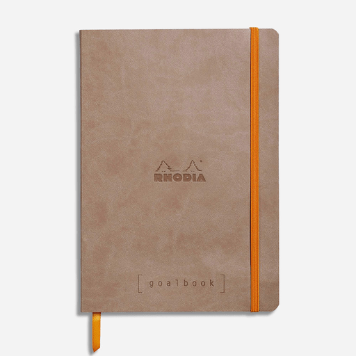 RHODIA Ivory Paper Dot Softcover Goal Book 90gsm A5 x 120 Taupe