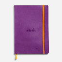 RHODIA Ivory Paper Dot Softcover Goal Book 90gsm A5 x 120 Purple