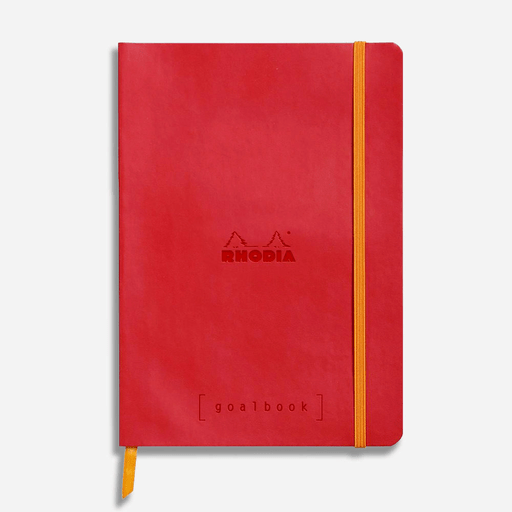 RHODIA Ivory Paper Softcover Goal Book 90gsm Dot A5 x 120 Poppy