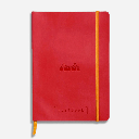 RHODIA Ivory Paper Softcover Goal Book 90gsm Dot A5 x 120 Poppy