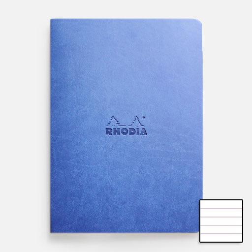 RHODIA Sewn Spine Lined Notebook 90gsm A5 x 32 Sapphire Blue