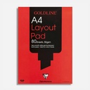 CLAIREFONTAINE Goldline Layout Paper Pad 50gsm A4 x 80