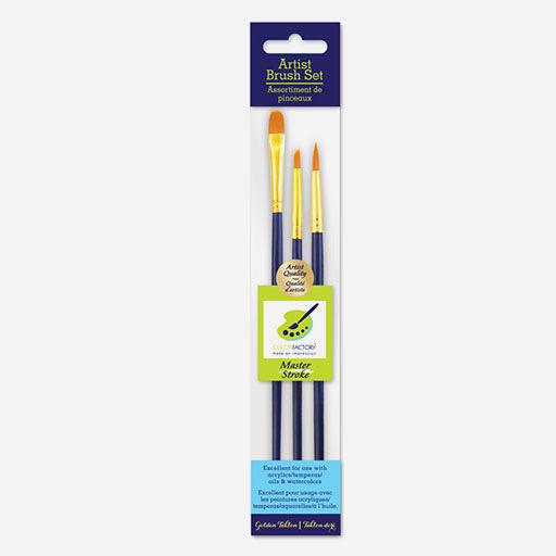MULTICRAFT Color Factory Master Stroke Brush Set 0 x 3