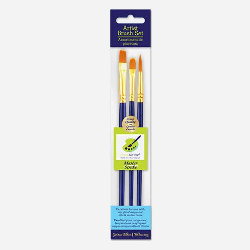 MULTICRAFT Color Factory Master Stroke Brush Set 2 x 3