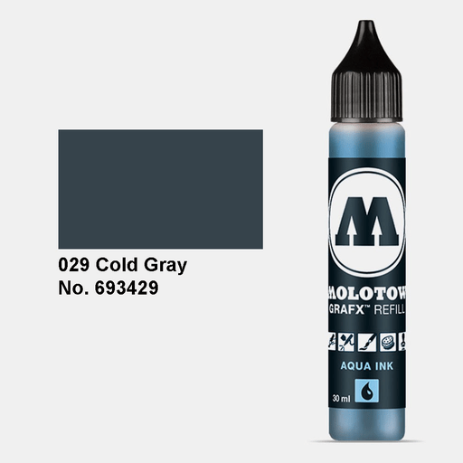 MOLOTOW Aqua Ink Refill 30ml Cool Grey