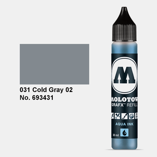 MOLOTOW Aqua Ink Refill 30ml Cool Grey 2