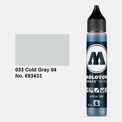 MOLOTOW Aqua Ink Refill 30ml Cool Grey 4