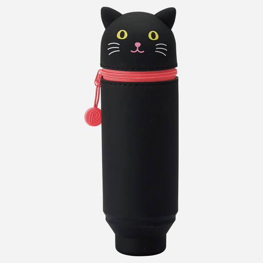 LIHIT LAB. Puni Labo Stand Pen Case Black Cat