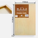 OVJ Basswood Wood Panel 2cm x 20cm x 30cm