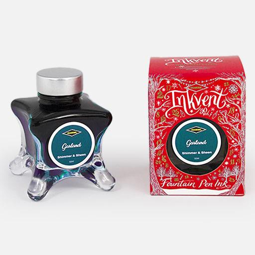 DIAMINE Inkvent Red Shimmer & Sheen Fountain Pen Ink 50ml Garland