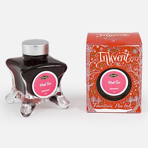 DIAMINE Inkvent Red Shimmer Fountain Pen Ink 50ml Pink Ice