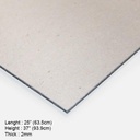 OVJ Eska Grey Board 2mm x 63.5cm x 94cm