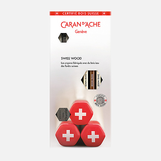 CARAN D'ACHE Swiss Wood Graphite Pencil Set x 5