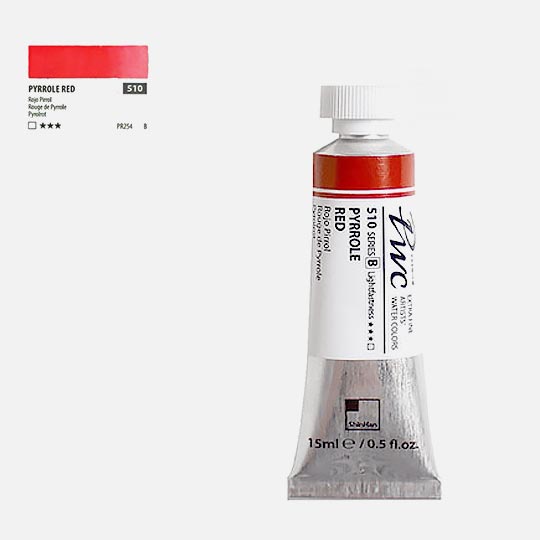 SHINHAN Premium Watercolor 15ml 510 Pyrrole Red