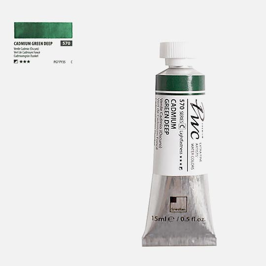 SHINHAN Premium Watercolor 15ml 570 Cadmium Green Deep