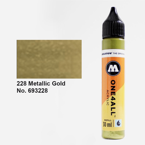 MOLOTOW One4All Acrylic Ink Refill 30ml Metallic Gold