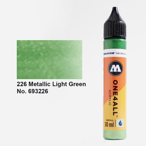 MOLOTOW One4All Acrylic Ink Refill 30ml Metallic Light Green