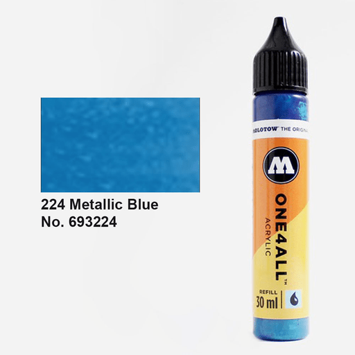 MOLOTOW One4All Acrylic Ink Refill 30ml Metallic Blue
