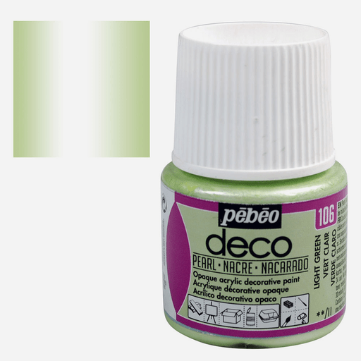 PEBEO Deco Pearl Acrylic Paint 45ml Light Green
