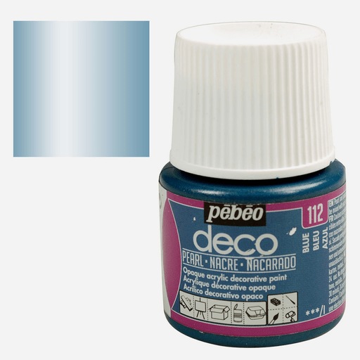 PEBEO Deco Pearl Acrylic Paint 45ml Blue