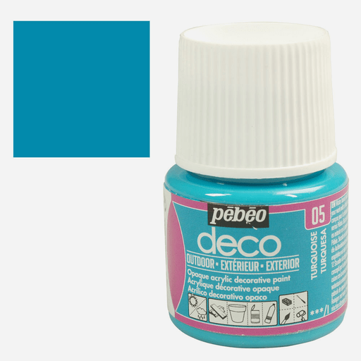 PEBEO Deco Outdoor Acrylic Paint 45ml Turquiose