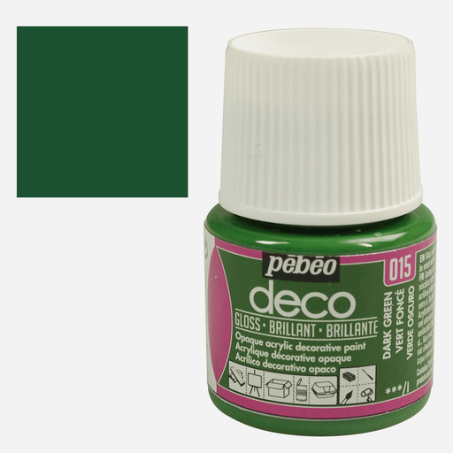 PEBEO Deco Gloss Acrylic Paint 45ml Dark Green