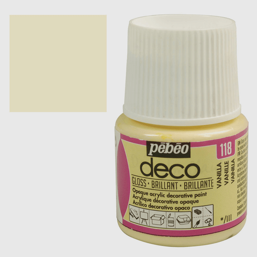 PEBEO Deco Gloss Acrylic Paint 45ml Vanilla