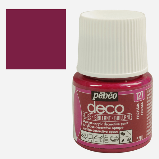 PEBEO Deco Gloss Acrylic Paint 45ml Fuchsia