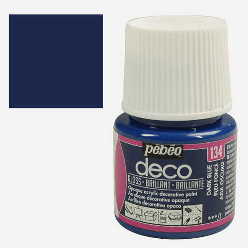 PEBEO Deco Gloss Acrylic Paint 45ml Dark Blue