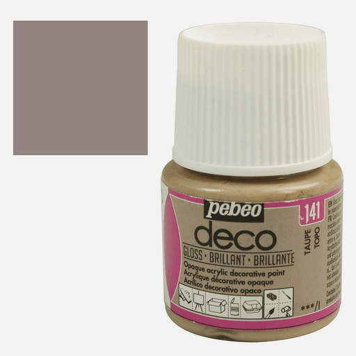 PEBEO Deco Gloss Acrylic Paint 45ml Taupe