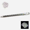 PENTEL Hybrid Dual Metallic Roller Pen Silver