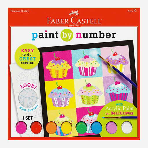 FABER-CASTELL Paint By Number Cupcake Pop-Art