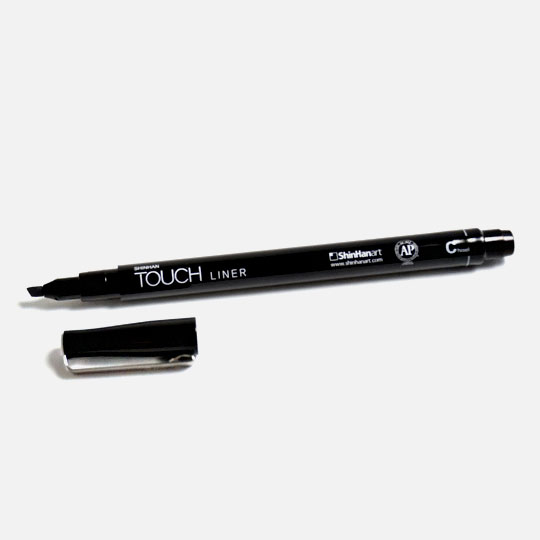 SHINHAN Touch Liner Chisel Pen Cool Grey