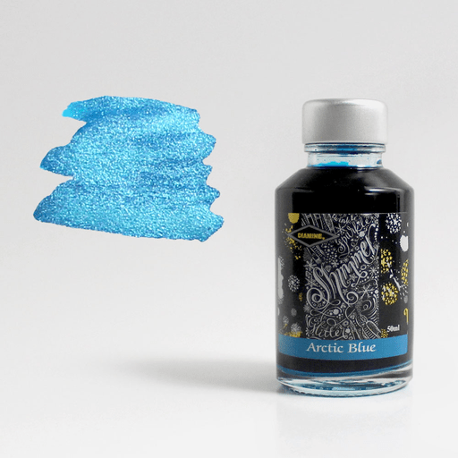 DIAMINE Shimmering Fountain Pen Ink 50ml Arctic Blue
