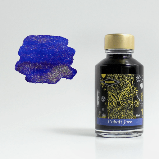 DIAMINE Shimmering Fountain Pen Ink 50ml Cobalt Jazz