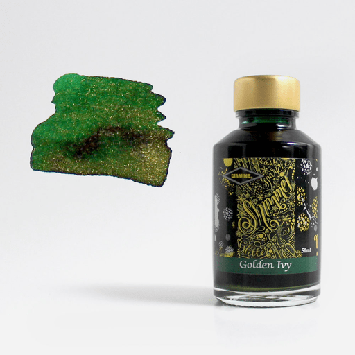 DIAMINE Shimmering Fountain Pen Ink 50ml Golden Ivy