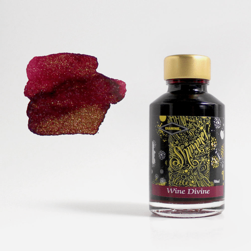DIAMINE Shimmering Fountain Pen Ink 50ml Wine Divine