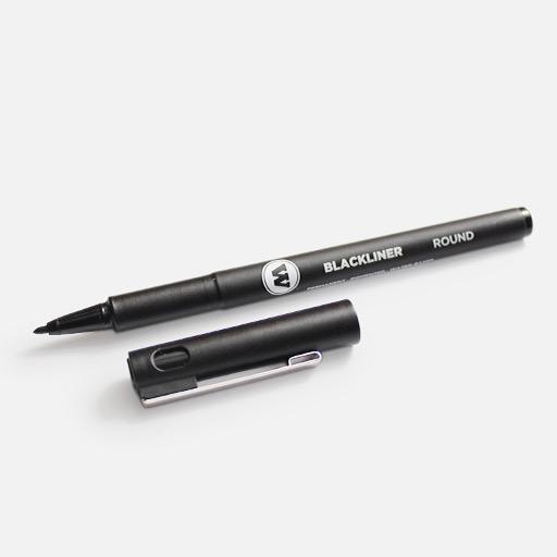 MOLOTOW Permanent Blackliner Pen Round Tip
