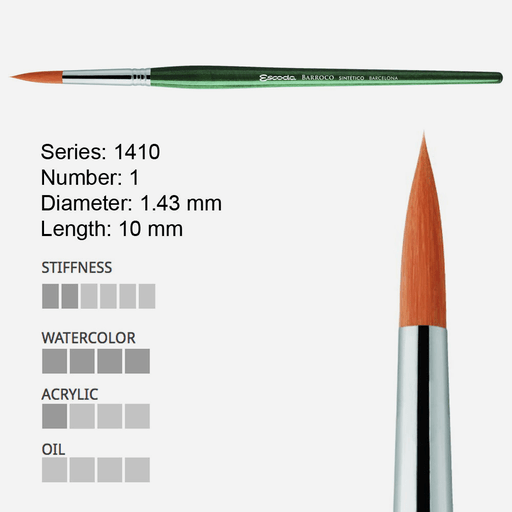 ESCODA Barroco Gold Toray Round Brush 1