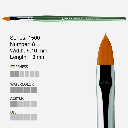 ESCODA Barroco Gold Toray Filbert Brush 8