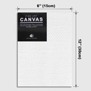 OVJ Cotton Canvas Board 280gsm 6” x 12”