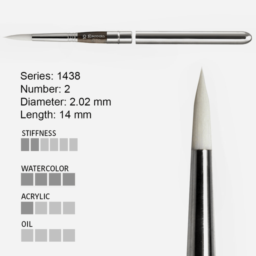 ESCODA Perla White Toray Travel Brush 2