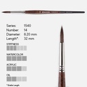 ESCODA Versatil Synthetic Kolinsky Round Brush 14